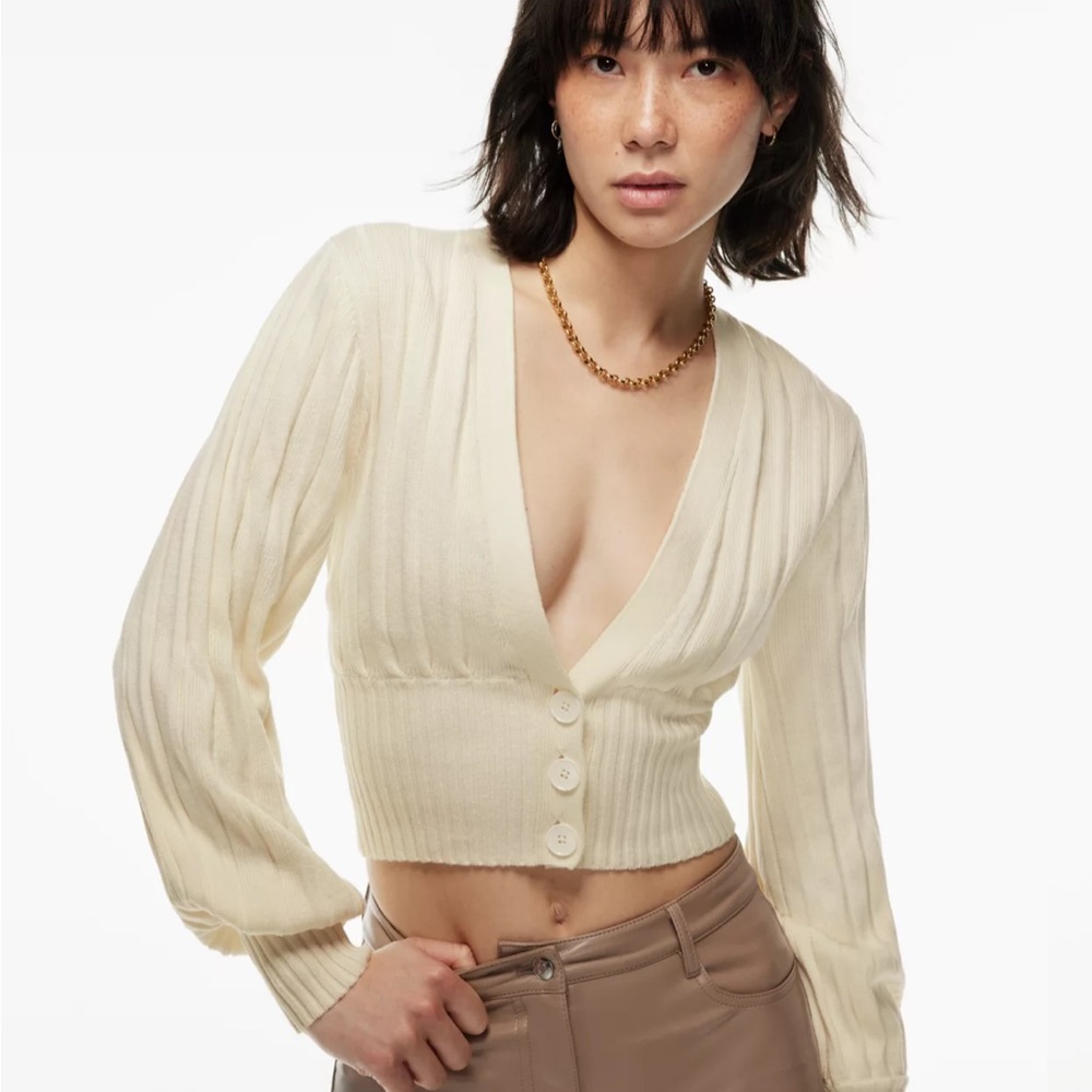 NWT Aritzia Wilfred Plunge Cardigan